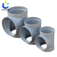 Grey/Beige Custom Made PVC Pipe Fittings/Sweep Tee DN 15~DN1500mm